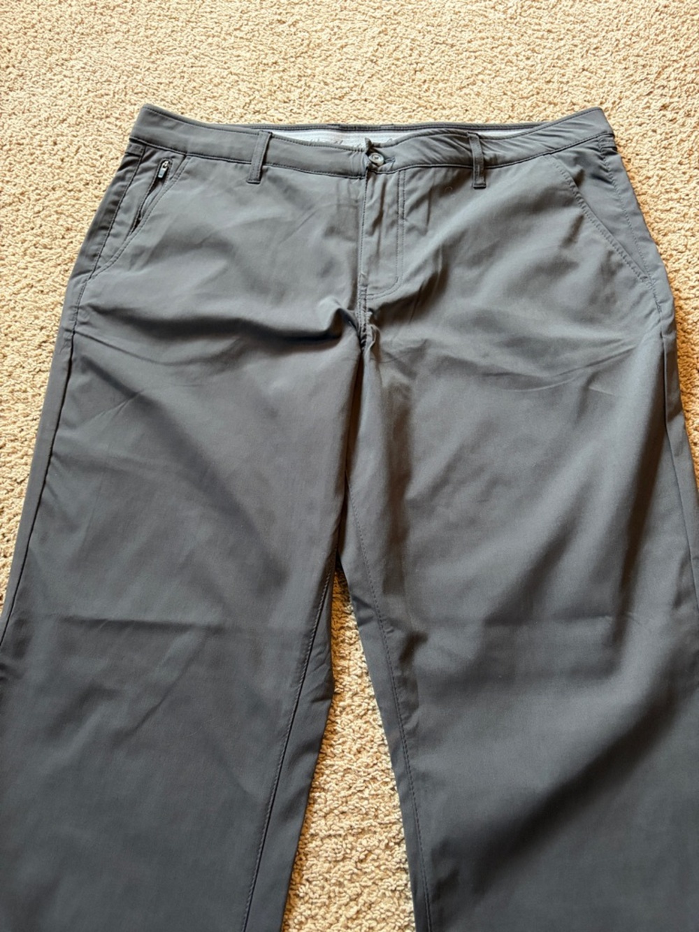 Weatherproof Vintage Gray Regular Fit Golf Casual dress pant nylon/spandex 38x32